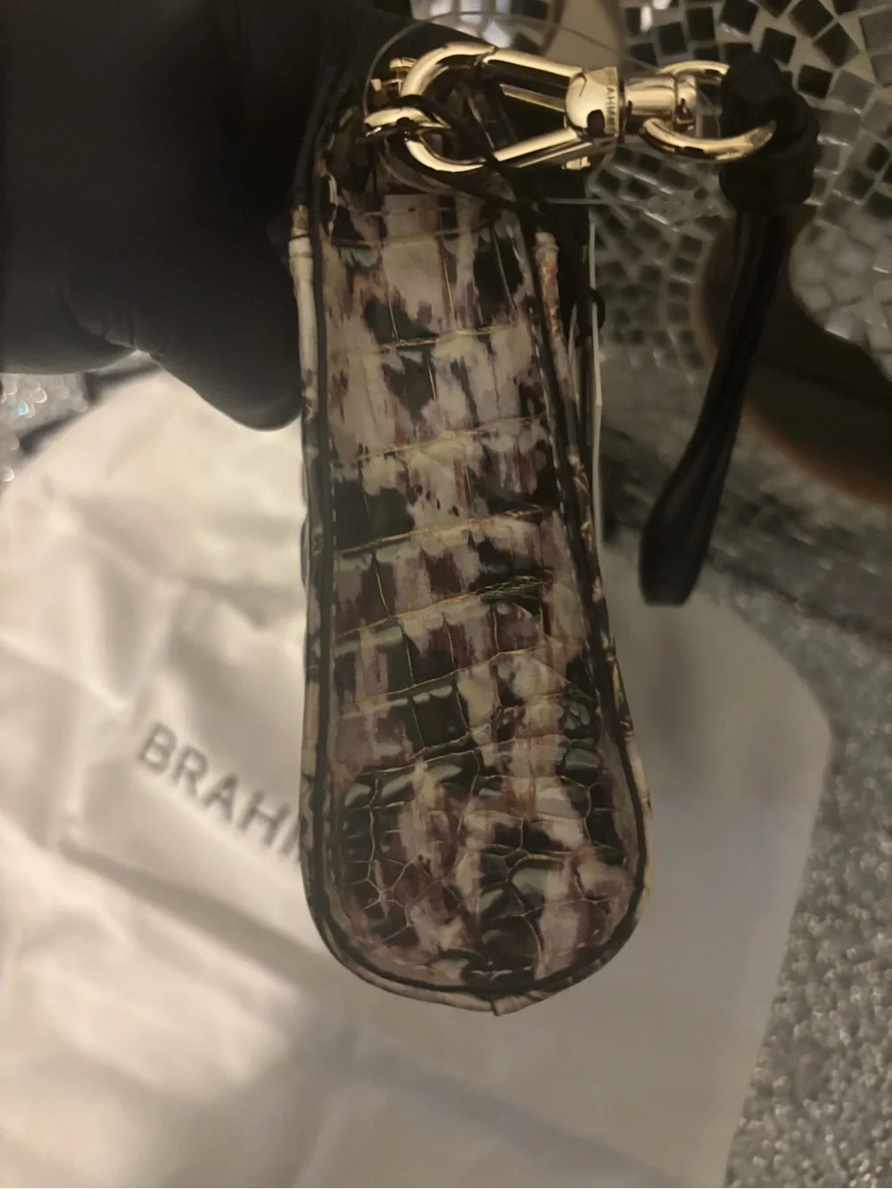 🎀Brahmin‎ Daisy Multi Bellham Leather Wristlet